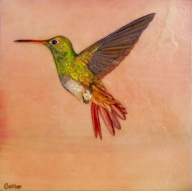 ***SOLD***Quixote - Encaustic/Mixed Media - 12x12