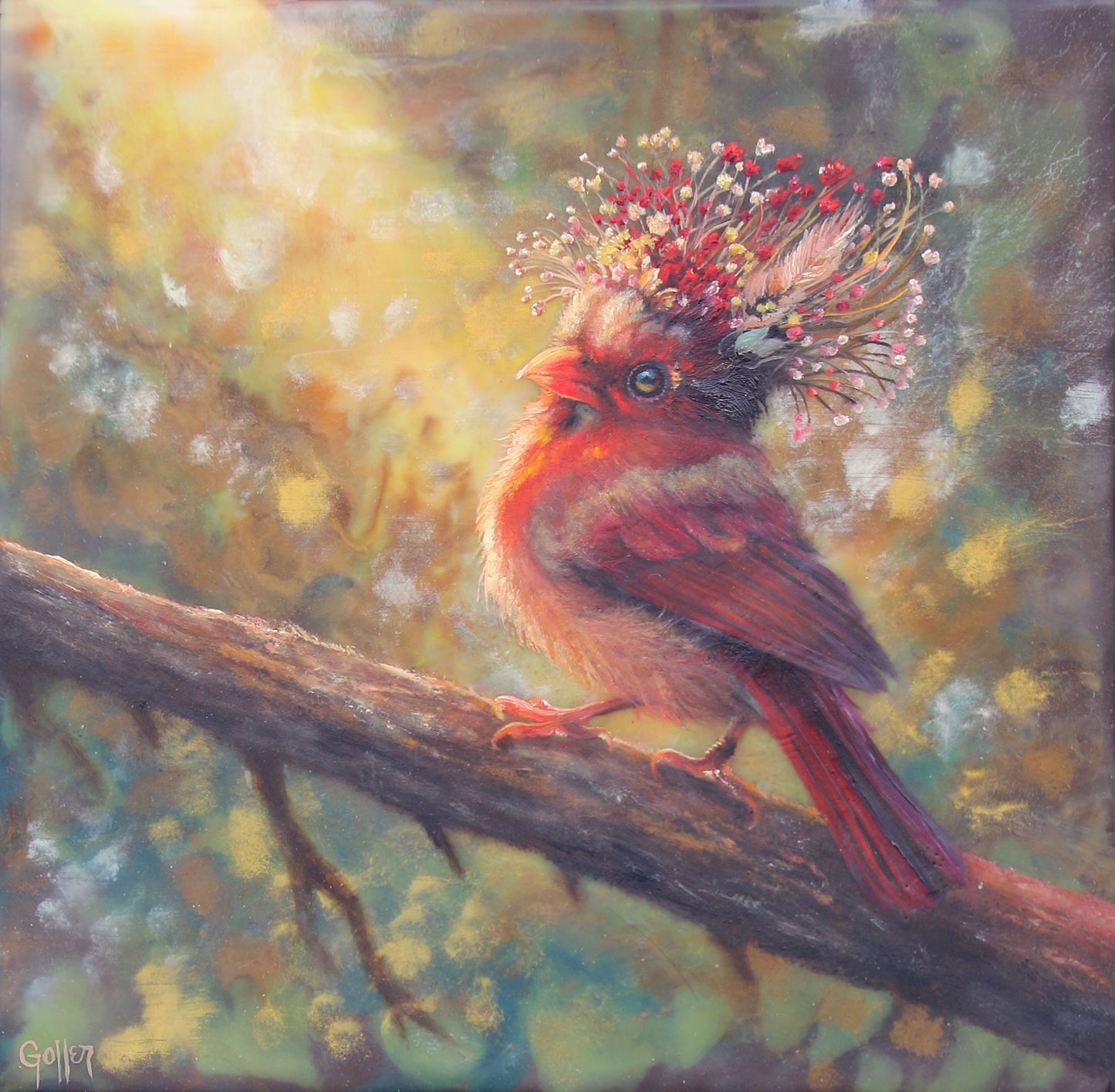 CARRIE GOLLER - Jasper (Floriferous Series) Print, Original size 8x8