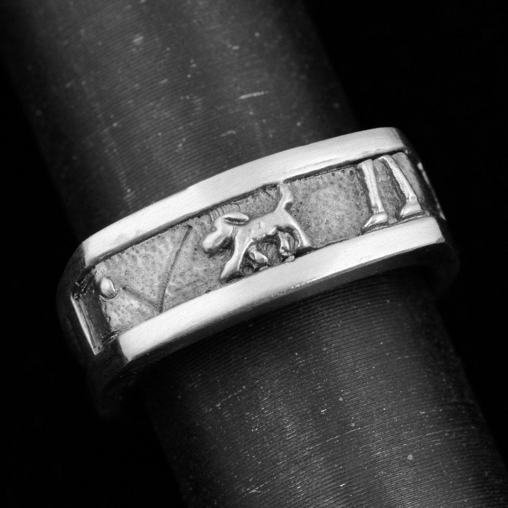 ***SOLD***Jody Lyle - Playing Ball, Sterling Silver Ring