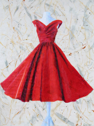 Prints available, original ***SOLD*** CARRIE GOLLER - Judy, encaustic 40x30