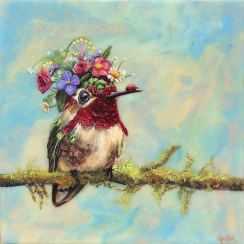 CARRIE GOLLER - Juniper (Floriferous Series) Print, Original size 8x8