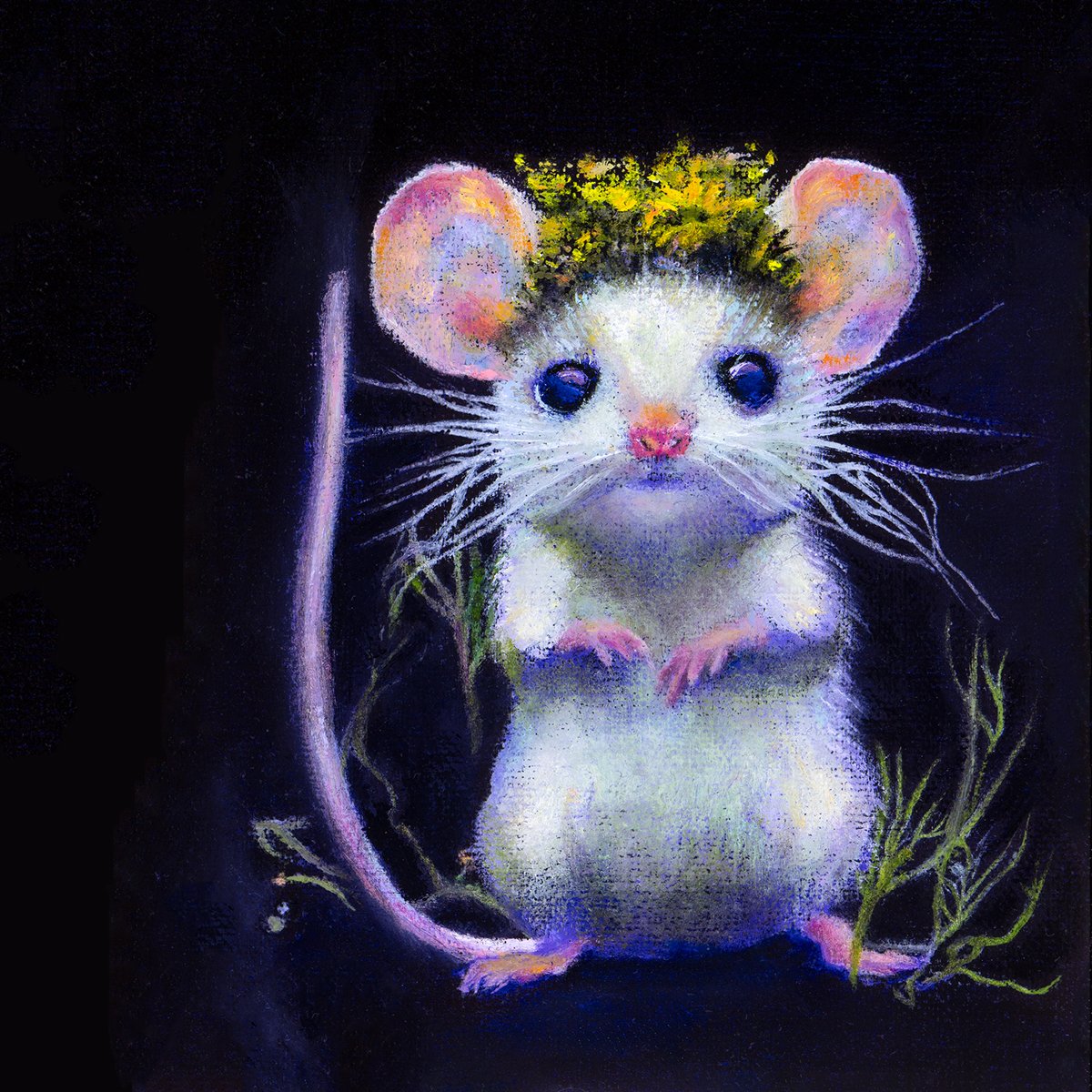 CARRIE GOLLER - Leia (Floriferous Series) Print, Original size 8x8