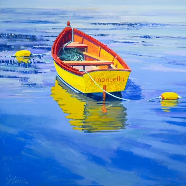 Prints available, original ***SOLD*** SYDNI STERLING - Limoncello, original acrylic 36x36