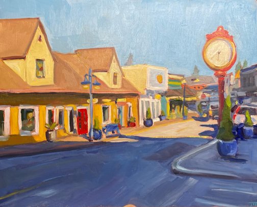 **SOLD** JILL ZACOT - Long Shadow, 8x10 oil (framed)
