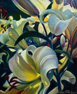 ***SOLD*** SOPHIE FRIEDA - Luminescent - Oil on Gallery Wrapped Canvas - 24 x 20 x 1.5