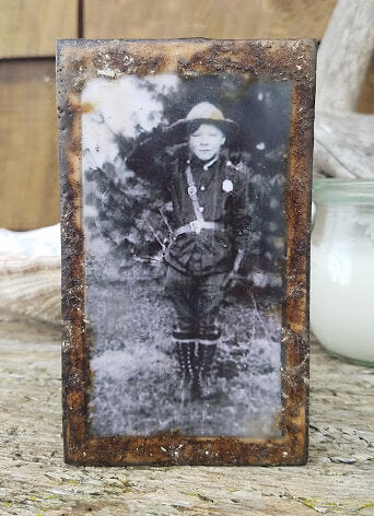 Custom: Encaustic Photo Blocks by Carrie Goller