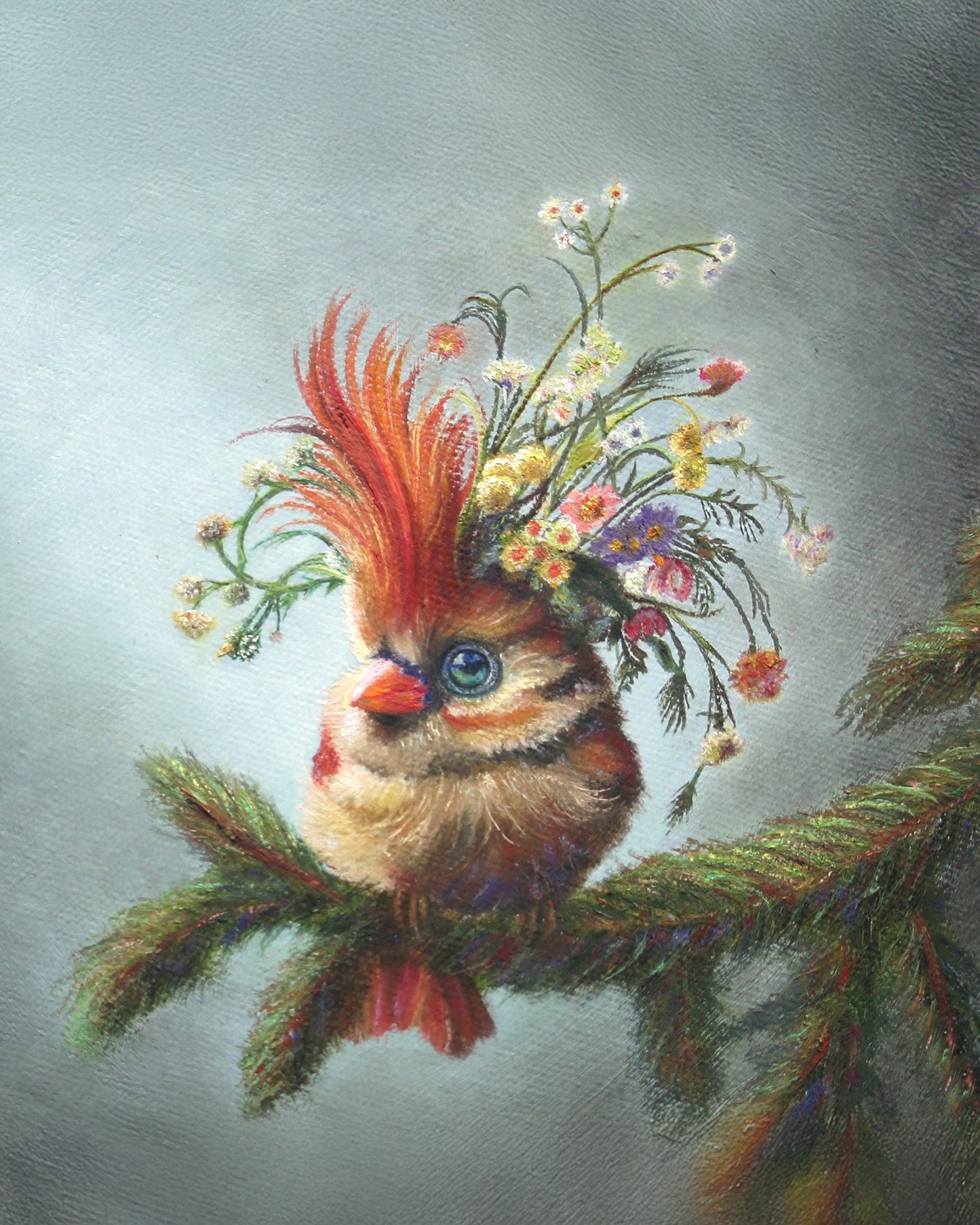 CARRIE GOLLER - Madrigal (Floriferous Series) Print, Original size 8x8