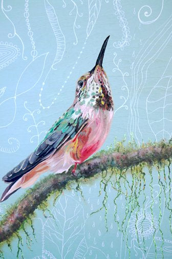 Prints available, original ***SOLD*** Carrie Goller - Maestro, oil/acrylic 20x20