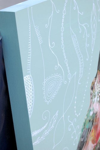 Prints available, original ***SOLD*** Carrie Goller - Maestro, oil/acrylic 20x20