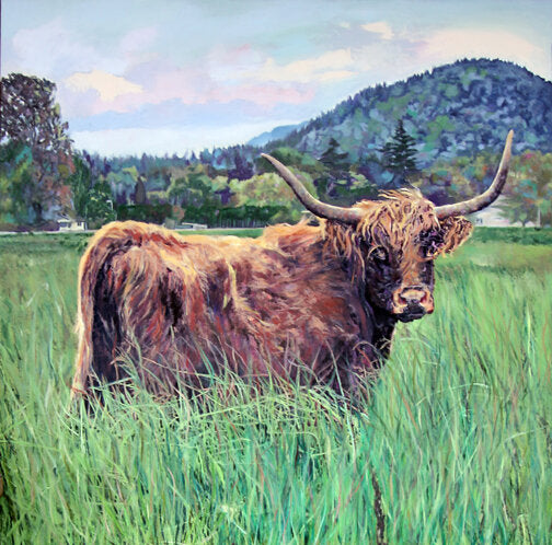 Prints available, original ***SOLD*** Carrie Goller - Malcolm, oil 40x40