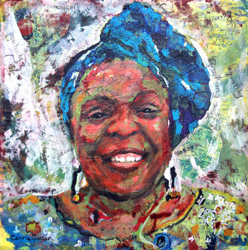 CARRIE GOLLER PRINTS - MAMA KAREN (Karen Vargas, original size 12X12)