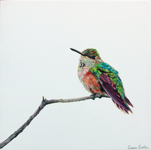 Prints available, original ***SOLD*** Carrie Goller - Matilda - Oil 12x12 on wood panel