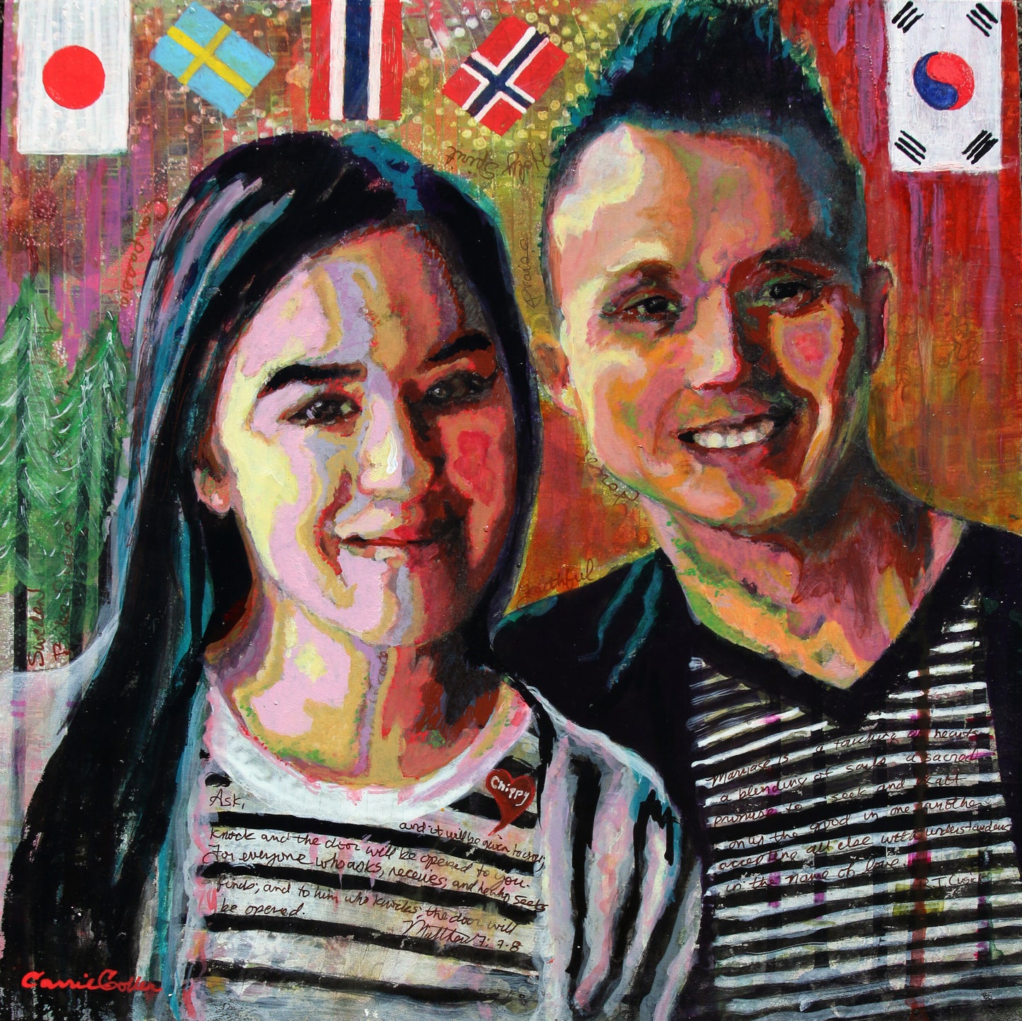 Custom: Abstracted People Portraits by Carrie Goller