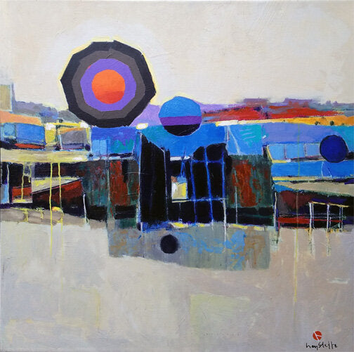 Prints available, original ***SOLD*** MAX HAYSLETTE - Mid Century Modern #43 (HMAC 1522) acrylic 30x30