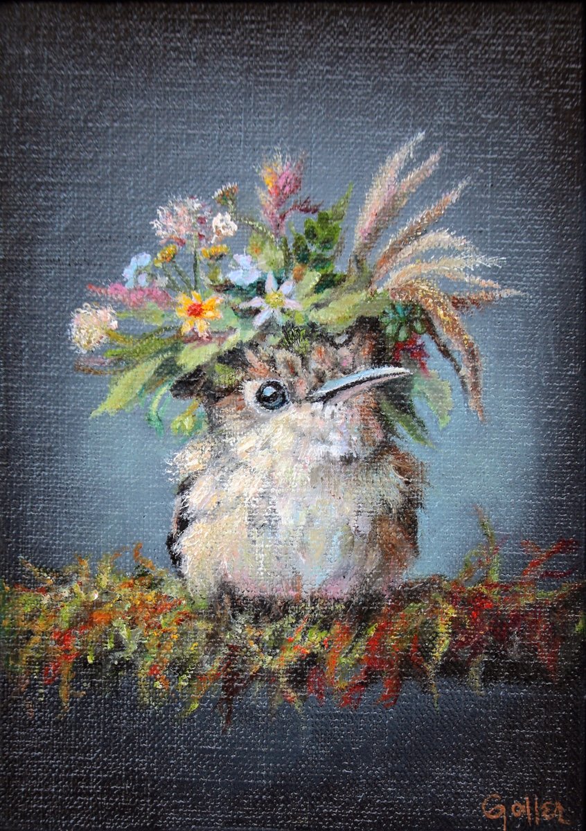 CARRIE GOLLER - Midge (Floriferous Series) Print, Original size 7x5