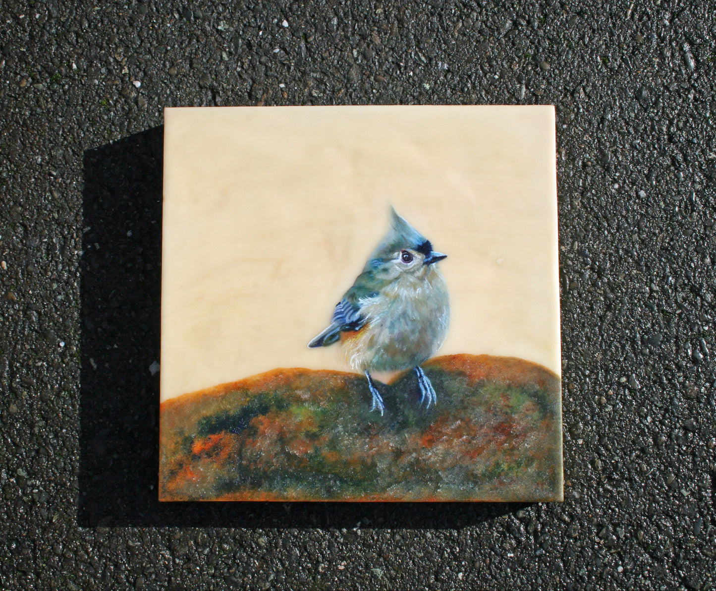 Prints available, original***SOLD*** Encaustic/Mixed Media - 12x12