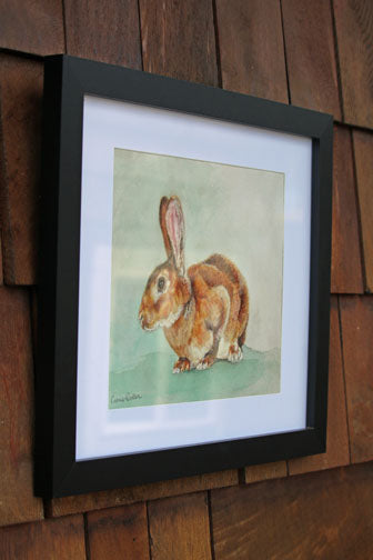 Prints available, original ***SOLD*** Carrie Goller - Moses, watercolor 9x12, framed ***At Abend Gallery, Denver, CO please inquire at (303) 355-0950***