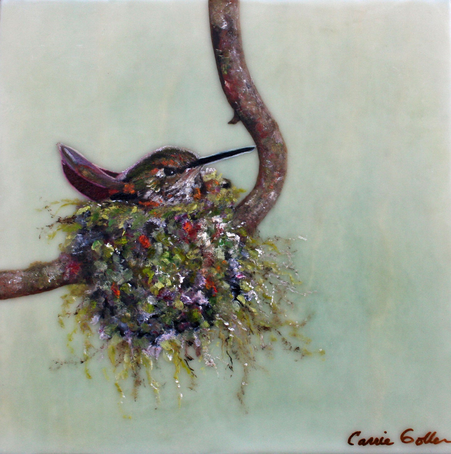 Prints available, original***SOLD*** Bandit, oil 10x10