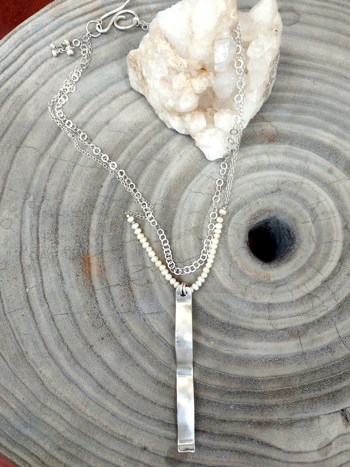 Available Upon Request - N206 Debra Saldivar - Necklace, Sterling Silver, Freshwater Pearls, Sterling Silver