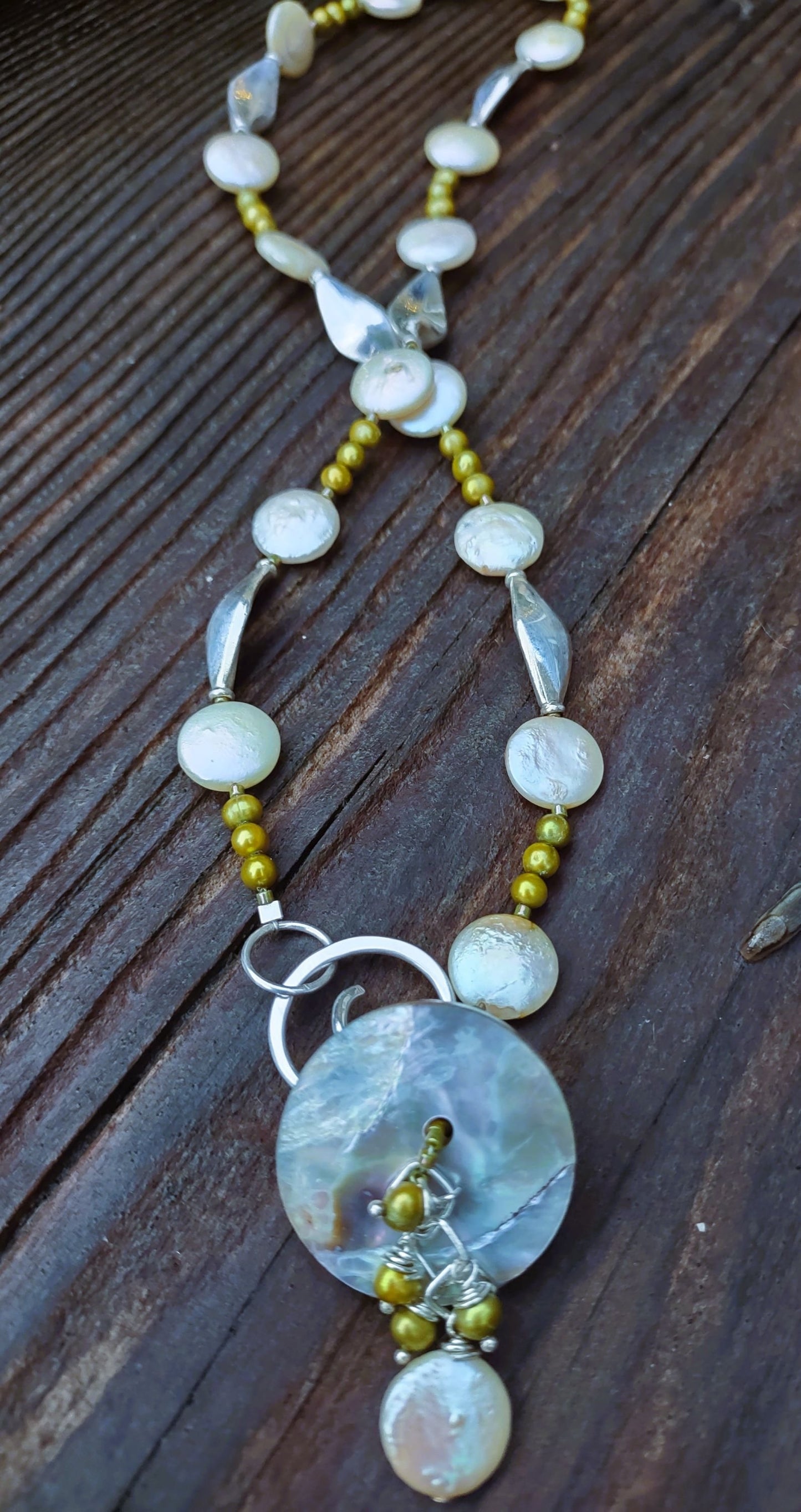 **NEW**Soon to be in the gallery N804 Debra Saldivar - Necklace, Freshwater Pearls,