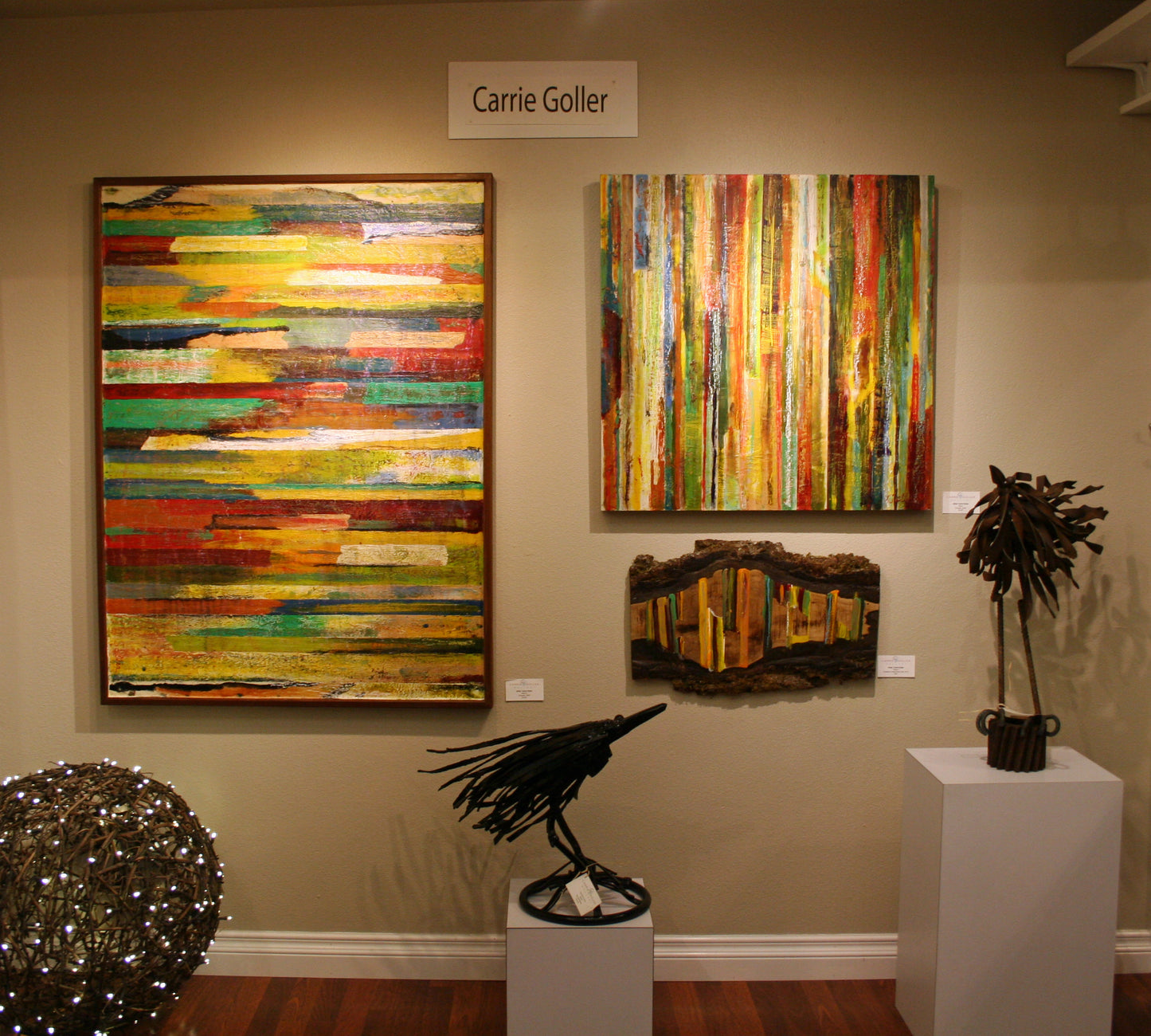 Prints available, original ***SOLD*** Carrie Goller - Native - Encaustic 30x30