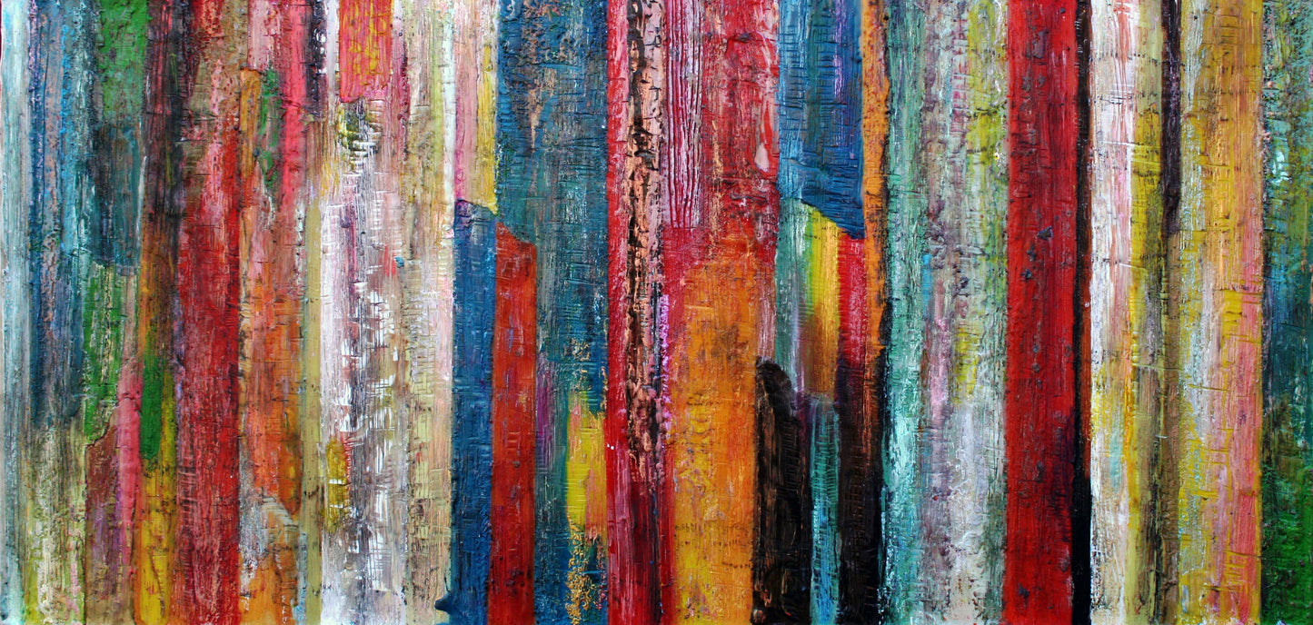 ***SOLD*** Ruby II, encaustic/mixed media 5x5