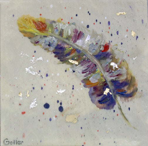 ***SOLD*** CARRIE GOLLER - NATURAL XVI - encaustic/mixed media 6x6