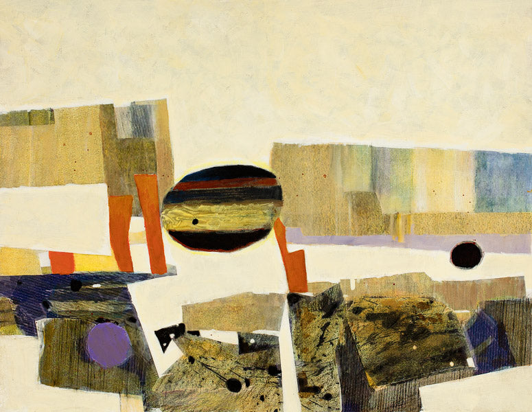 Prints available, original ***SOLD*** MAX HAYSLETTE - Neo #7 (HMOC 1485), Oil & Mixed Media 20x26