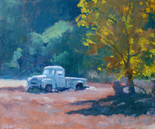 ROBIN WEISS - Old Truck plein air, oil 10x12