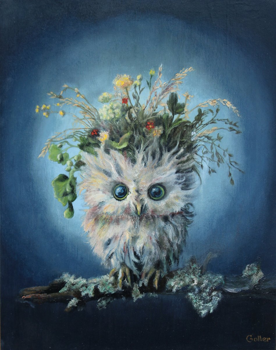 CARRIE GOLLER - Oliver (Floriferous Series) Print, Original size 8x10