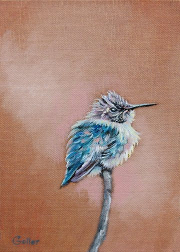 Prints available, original ***SOLD*** Carrie Goller - Opal - 7x5 oil, original