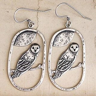***SOLD***Kayla Wave - Guardian Owl Earrings (Available in Gallery)
