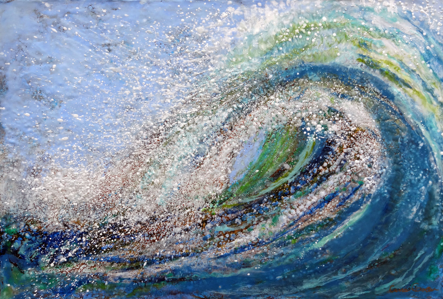 Prints available, original***SOLD***Blackberry - Oil - 6x6x2.5