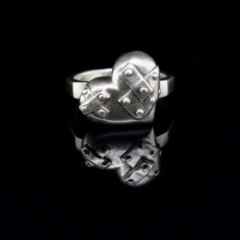 ***SOLD***Jody Lyle - Patchwork Heart Ring #3144