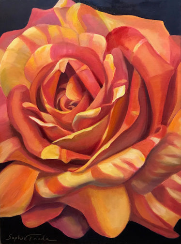 SOPHIE FRIEDA - Peach Bloom, oil 24x18