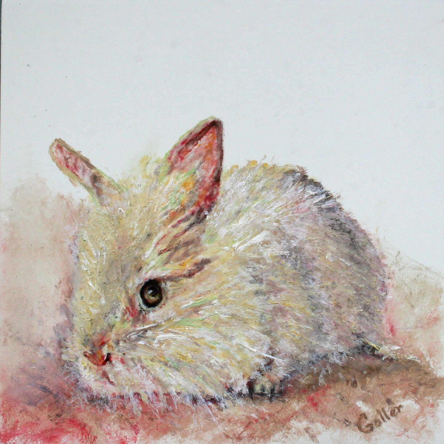 Prints available, original***SOLD***Mohawk II - Encaustic/Mixed Media - 12x12