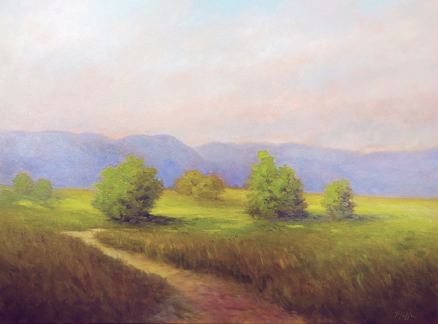 ***SOLD*** TIM PFEIFFER - Perfect Day, oil on 1.5" deep gallery wrap canvas, 18 x 24 (framed)