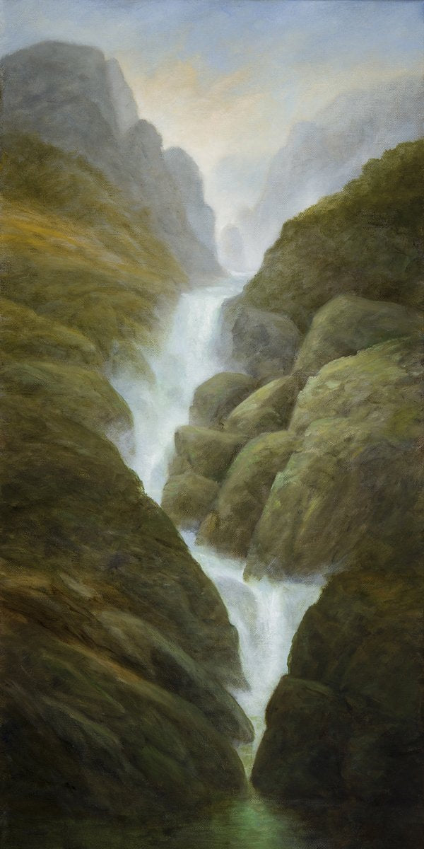 TIM PFEIFFER - Gravity Falls, oil, 15x30 (framed)