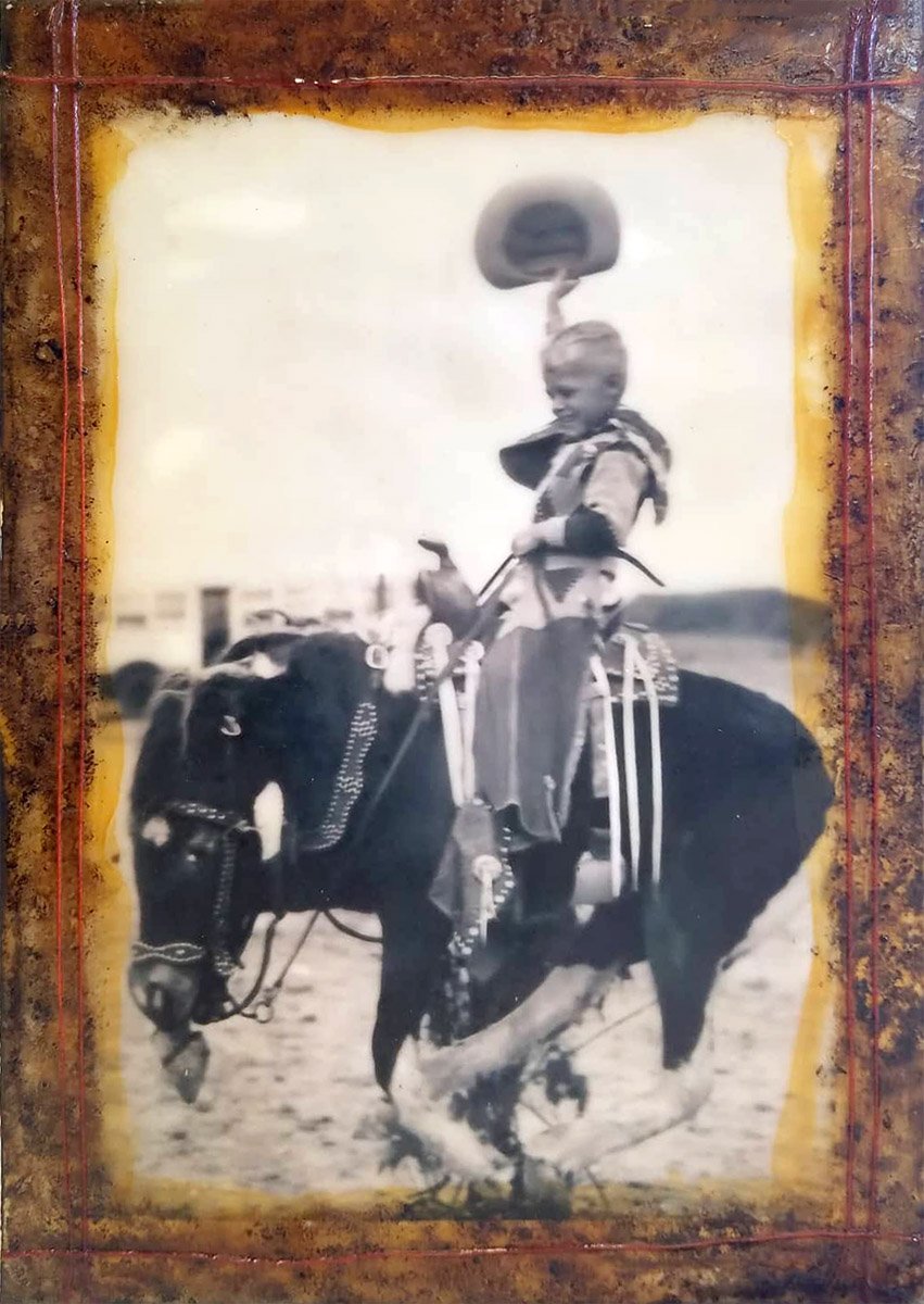 Custom: Encaustic Photo Blocks by Carrie Goller