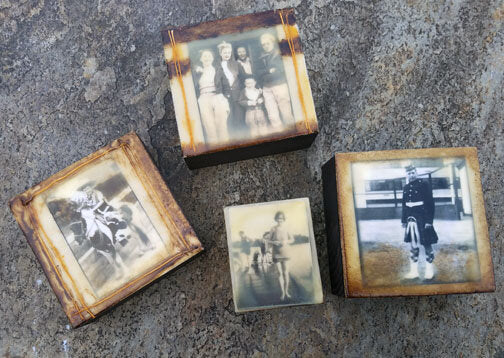 Custom Encaustic PhotoArt Blocks from your Photos by Carrie Goller