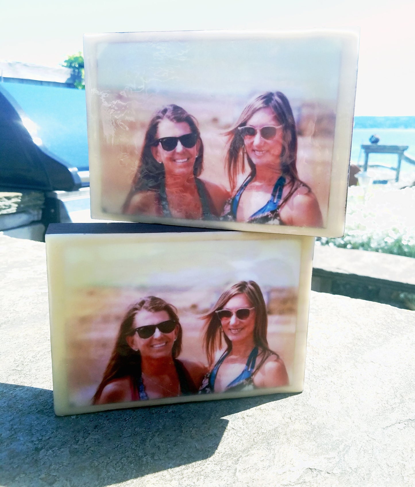 Custom: Encaustic Photo Blocks by Carrie Goller