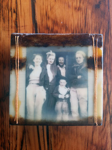 Custom: Encaustic Photo Blocks by Carrie Goller