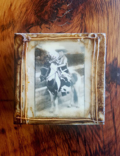 Custom: Encaustic Photo Blocks by Carrie Goller