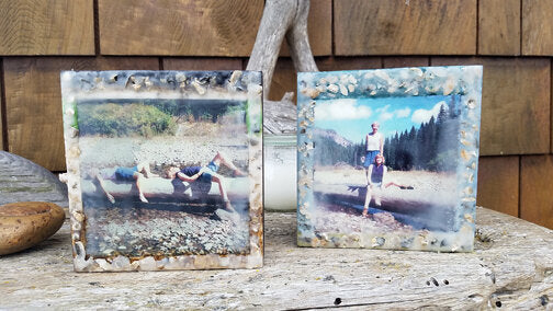 Custom: Encaustic Photo Blocks by Carrie Goller