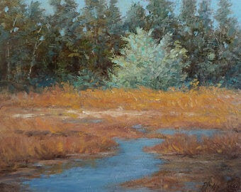***SOLD*** TIM PFEIFFER - Pitship Pocket Estuary, oil 8x10