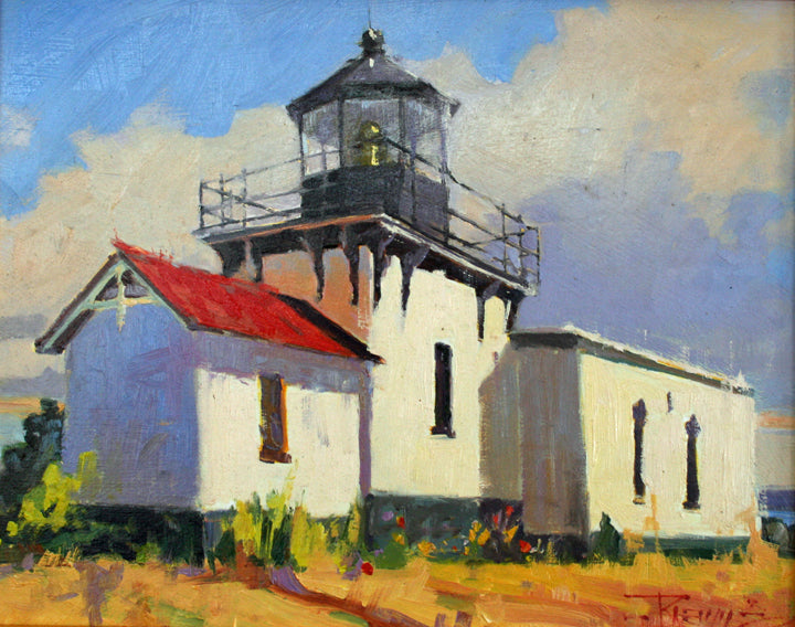 ***SOLD, Prints available*** ROBIN WEISS - Point No Point Lighthouse, Hansville - 10 x 8