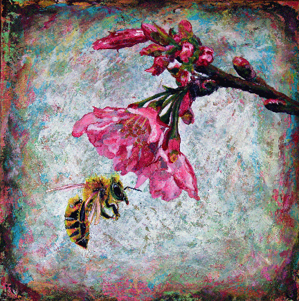 copy Prints available, original ***SOLD*** Pollenatrix IV - Acrylic 20x20