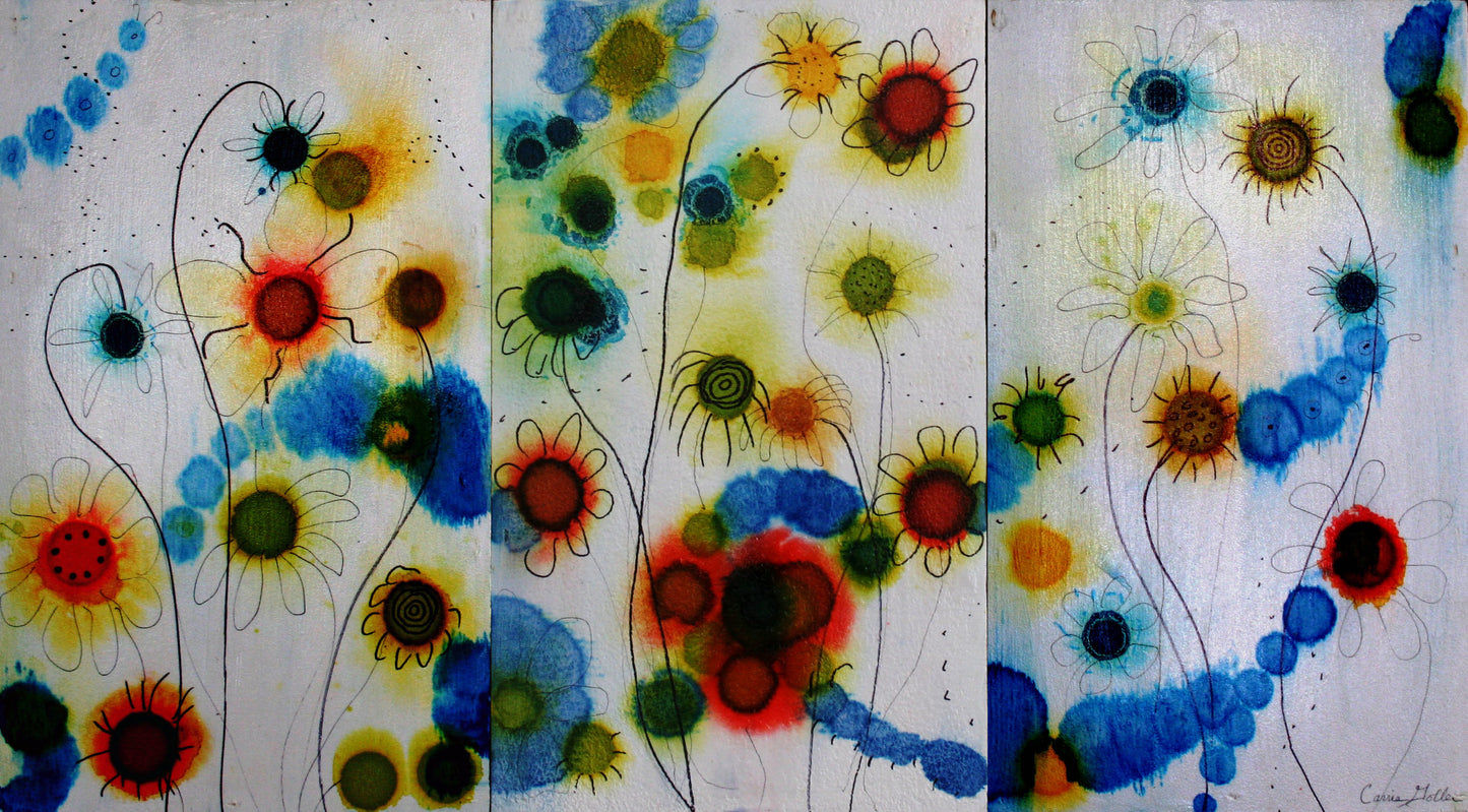 ***SOLD***Hood Canal Storm, encaustic/mixed media 24x24