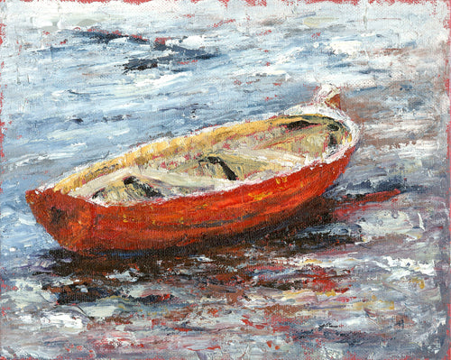 Prints available***SOLD*** Manitou Beach Drive - Mixed Media - 8x10