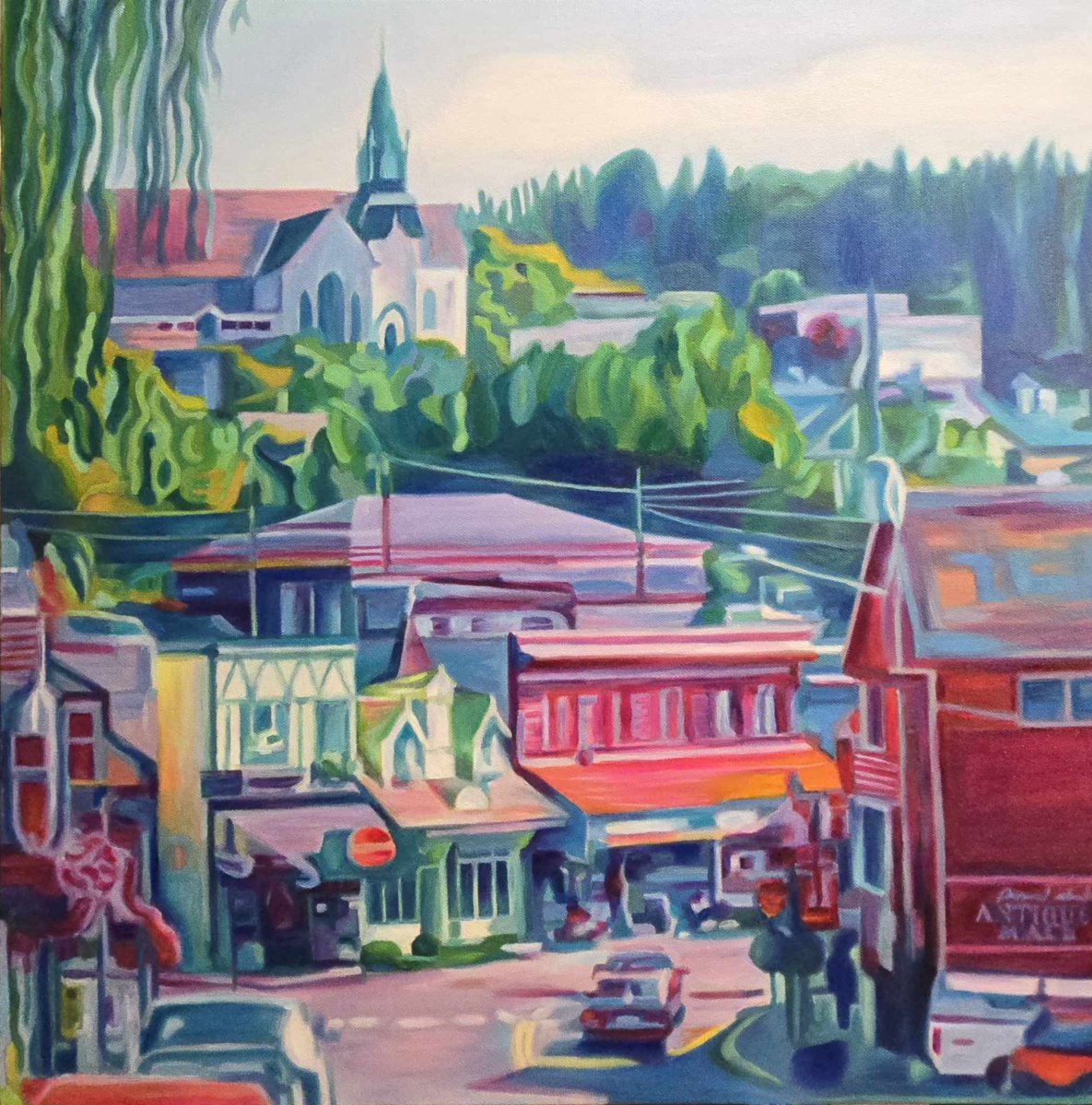 Jody Yashenko - Poulsbo, 24x24 Artist Enhanced Canvas Giclee (Gallery Wrap, ready to hang)